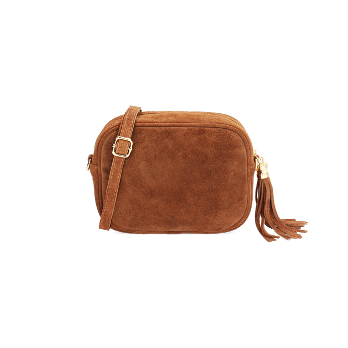 Mini bag donna cognac