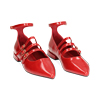 Bailarinas rojas con cordones