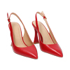 Escarpins slingback femme rouges glamour