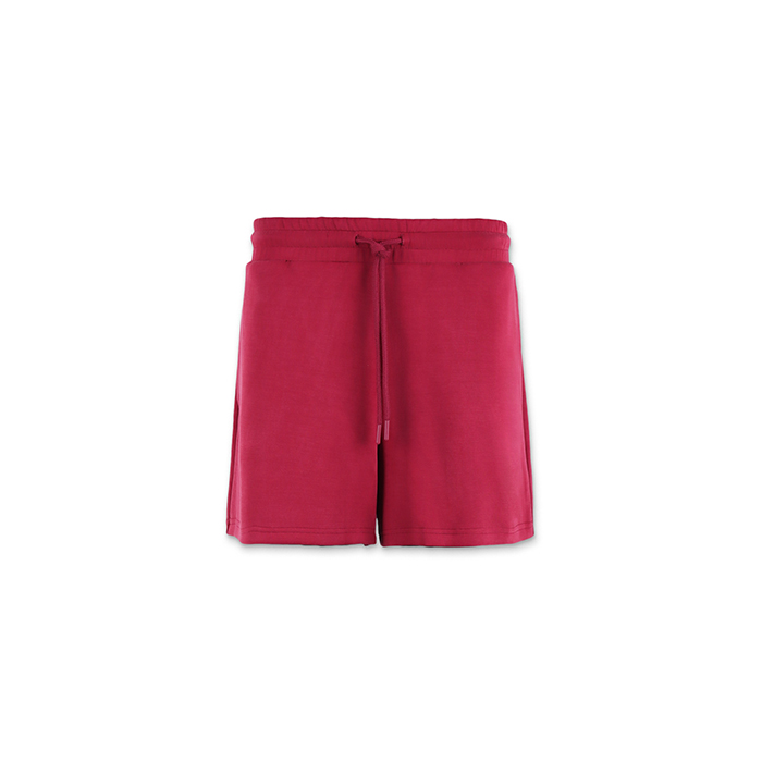 Short femme bordeaux en tissu