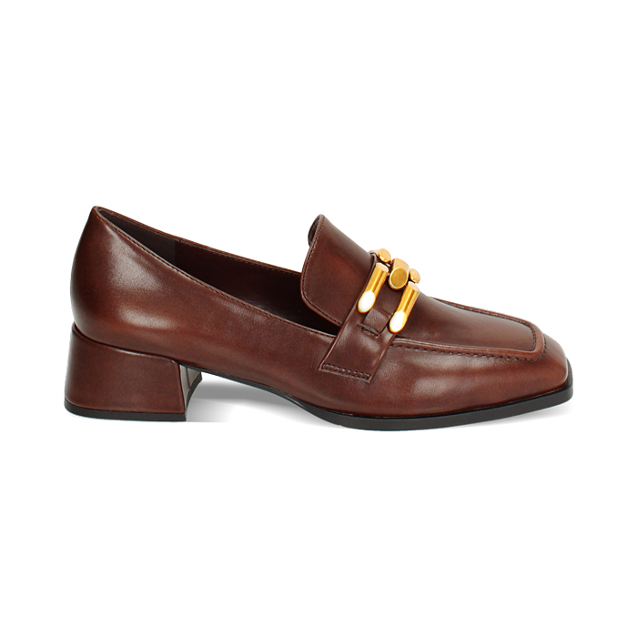 Mocassin cognac élégant