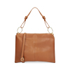 Borsa a spalla donna camel capiente