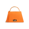 Mini bag donna arancio in raso