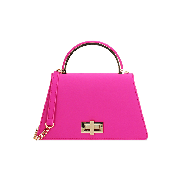 Mini sac femme fuchsia en tissu