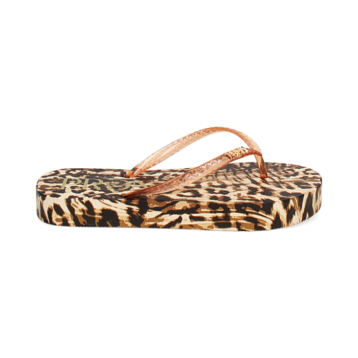 Sandales de plage léopard en PVC