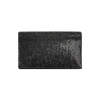 Clutch negro laminado con piedras