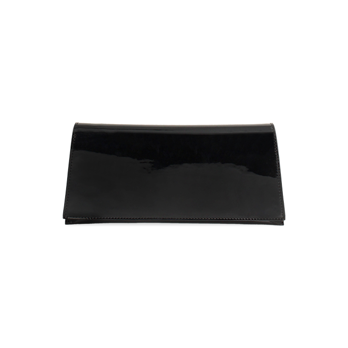 Pochette femme noire en vernis