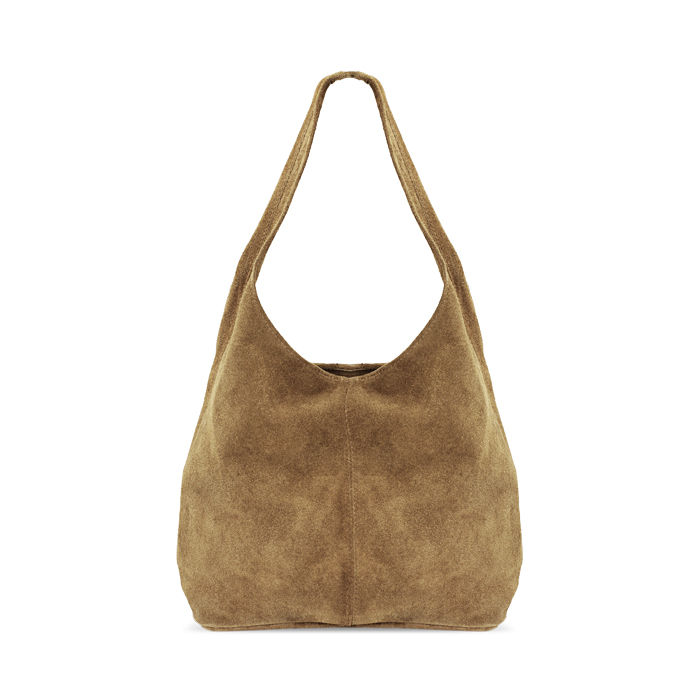 Bolso de hombro taupe grande mujer