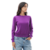 Blusa violeta de tejido