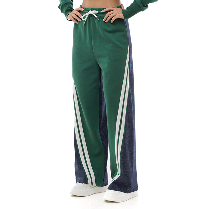 Pantalon vert large