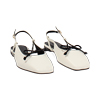 Zapatos planos slingback para mujer color crema simples