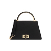 Mini bag donna nera in tessuto