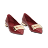 Ballerine cherry con placca oro