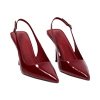 Décolleté slingback de mujer cherry en charol