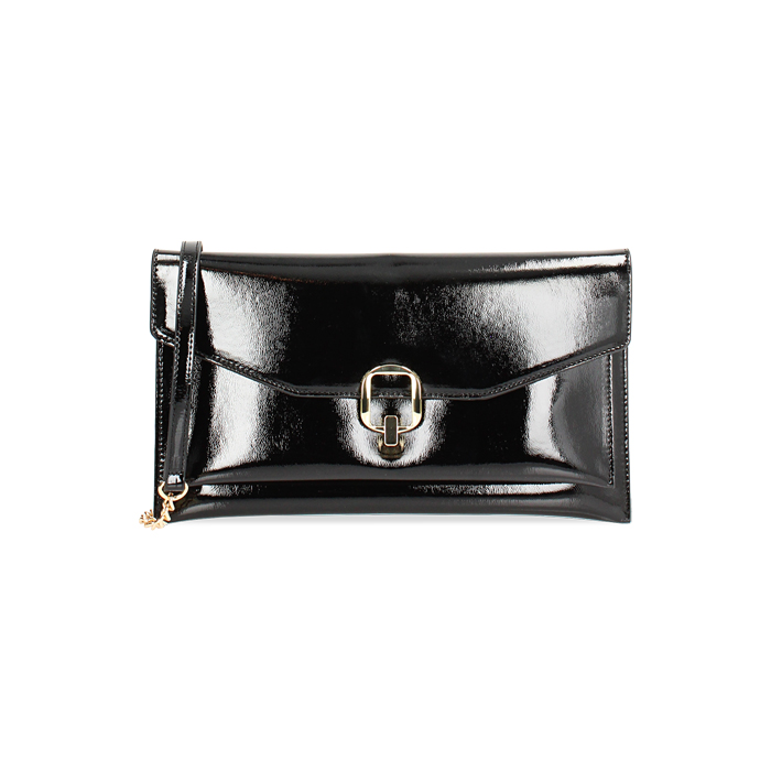 Pochette noire en naplack