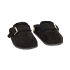 Pantuflas negras chic en microfibra