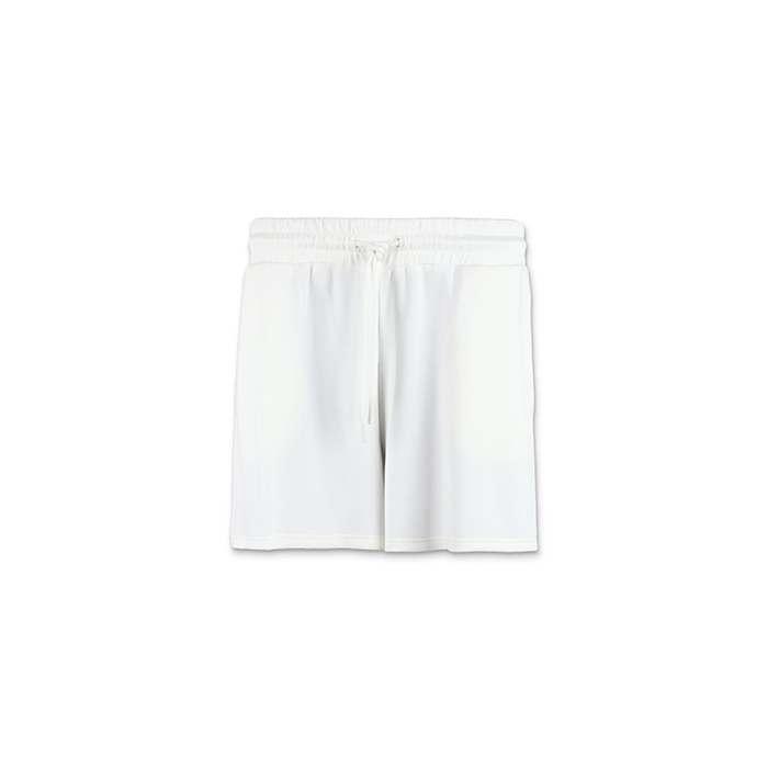 Short femme crème en tissu