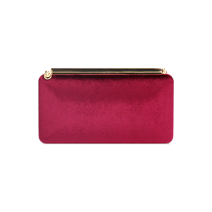 BORSA CLUTCH VELLUTO BORD