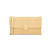 Clutch beige de rafia