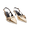 Zapatos slingback dorados elegantes