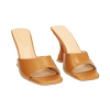 Mules open toe donna cognac, tacco 9 cm