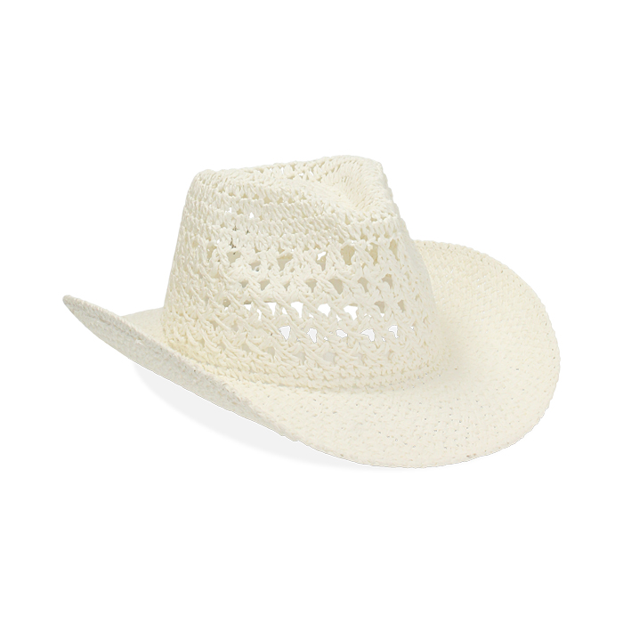Sombrero blanco de paja