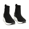 Slip on donna nera in tessuto