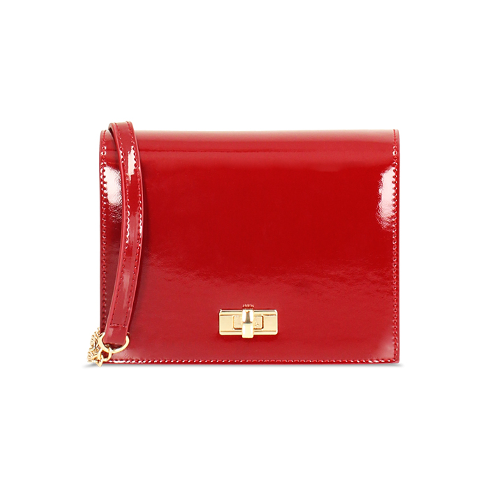 Mini bag rossa in vernice