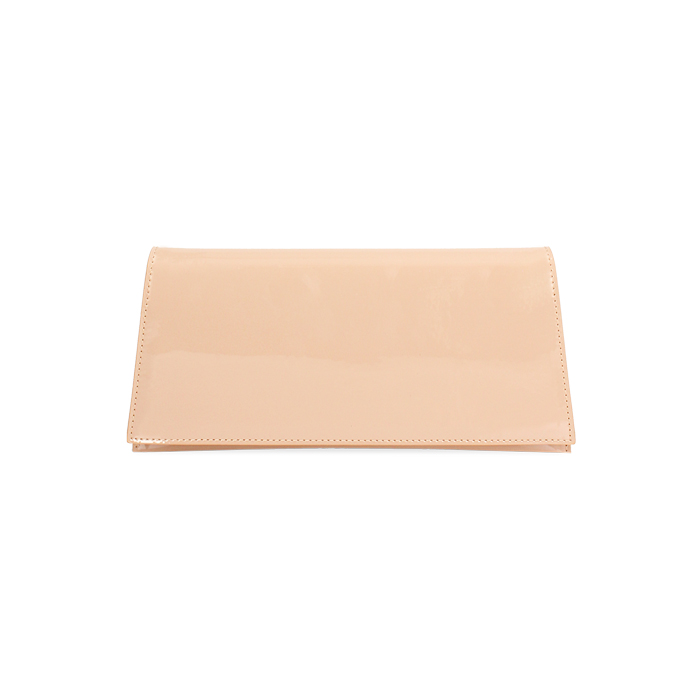 Pochette femme nude en vernis