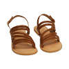 Sandali cognac in pelle