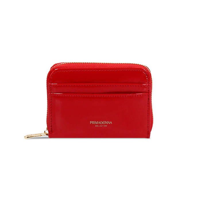 Portefeuille femme rouge casual en vernis