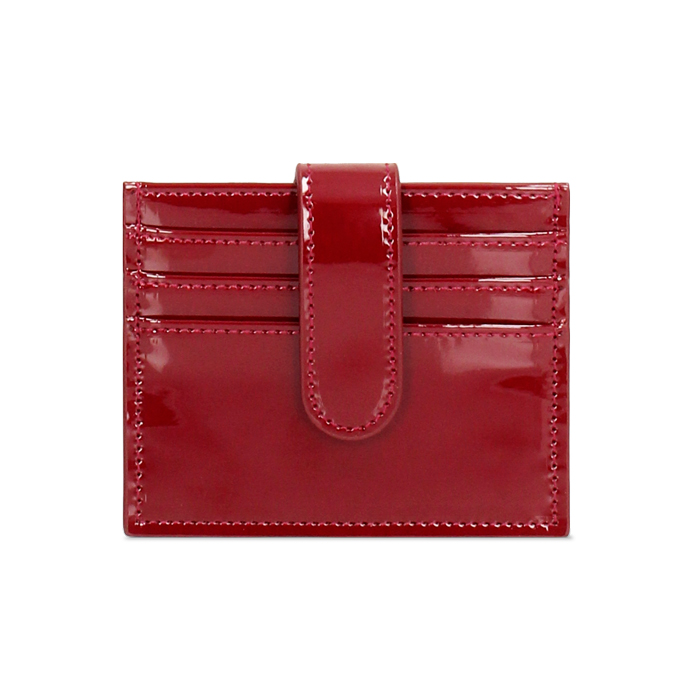 Portefeuille femme cherry en verni