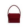 Mini bag donna bordeaux in tessuto