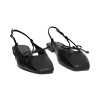 Ballerines slingback femme simples noires