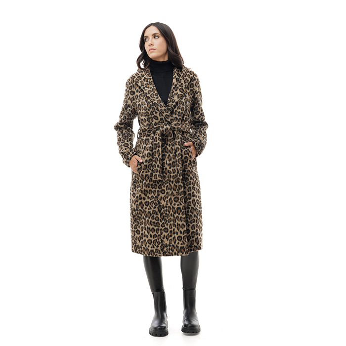 Abrigo chic de leopardo