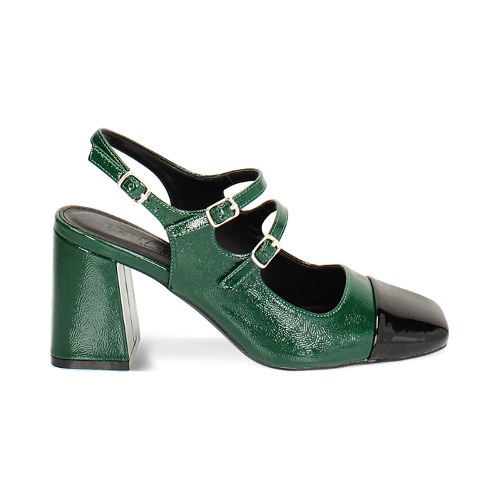 Zapatos de salón slingback verdes