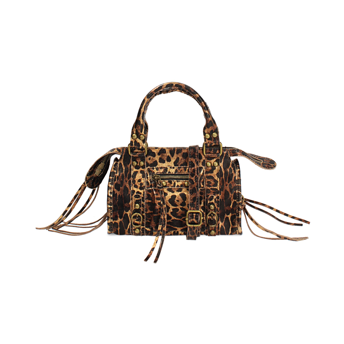 Borsa a mano leopardata chic