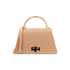 Mini bag donna nude in vernice