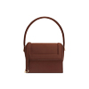 Mini sac femme marron foncé en tissu