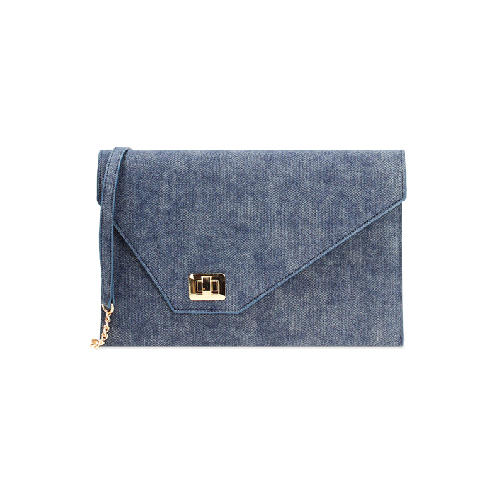 Pochette de mujer denim en tejido