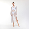 Cache-maillot blanc en robe