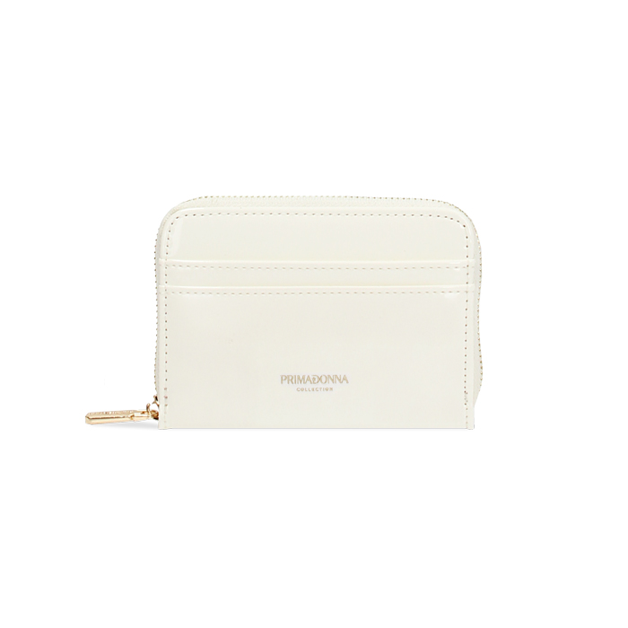 Cartera de mujer blanca casual en charol