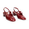 Décolleté slingback cherry, tacco 4 cm