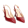 Décolleté slingback donna cherry, tacco 7,5 cm