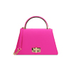 Mini bag donna fucsia in tessuto