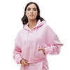 Sudadera rosa de tela