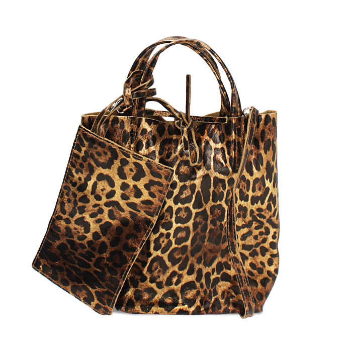 Bolso de hombro mujer leopardo