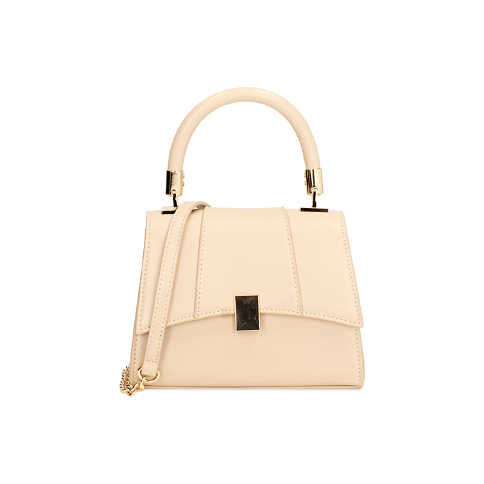 Mini bolso de mujer beige