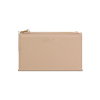 Cartera de mujer beige con cremallera