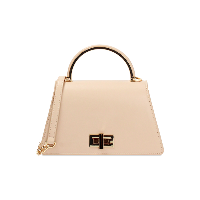 Mini sac femme beige